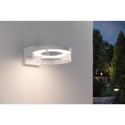 LED Außenwandleuchte Capera Bewegungsmelder  IP44  231mm 3000K 8 / 1x1,2W 700lm 230V  Weiß Aluminium