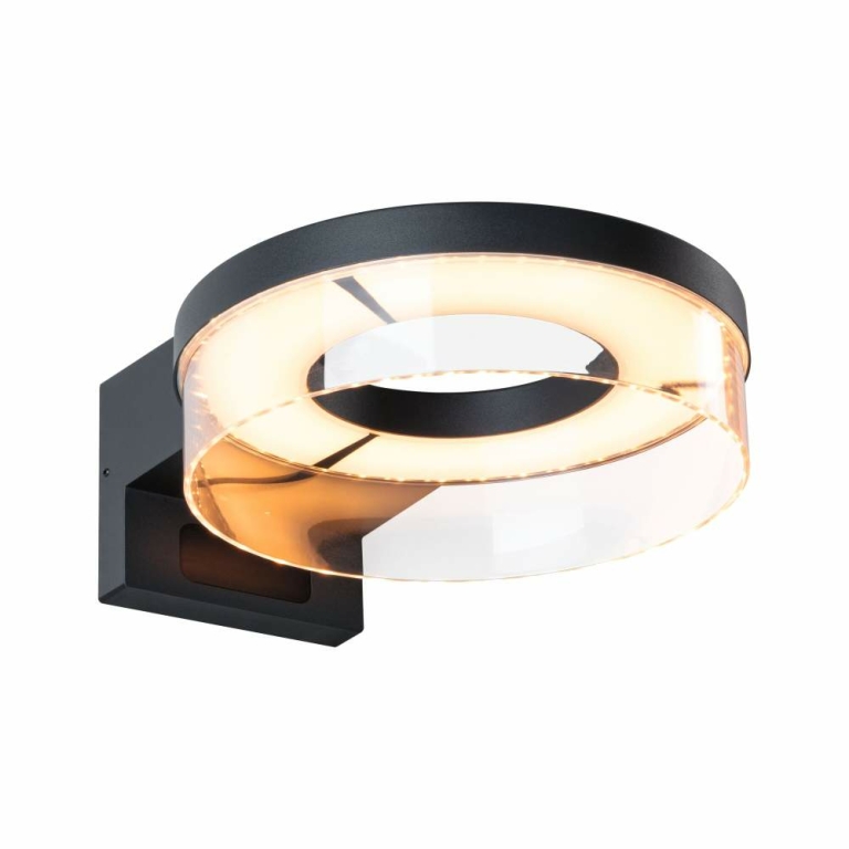 Paulmann LED Außenwandleuchte Smart Home Zigbee 3.0 Capera Bewegungsmelder insektenfreundlich IP44  231mm Tunable Warm 12,5W 800lm 230V  Anthrazit Aluminium