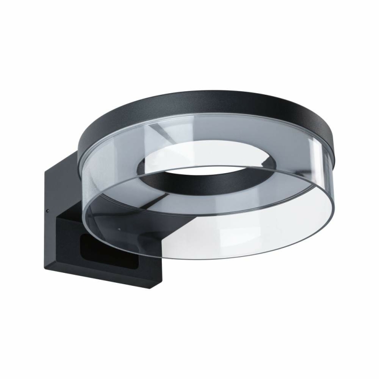 Paulmann LED Außenwandleuchte Smart Home Zigbee 3.0 Capera Bewegungsmelder insektenfreundlich IP44  231mm Tunable Warm 12,5W 800lm 230V  Anthrazit Aluminium
