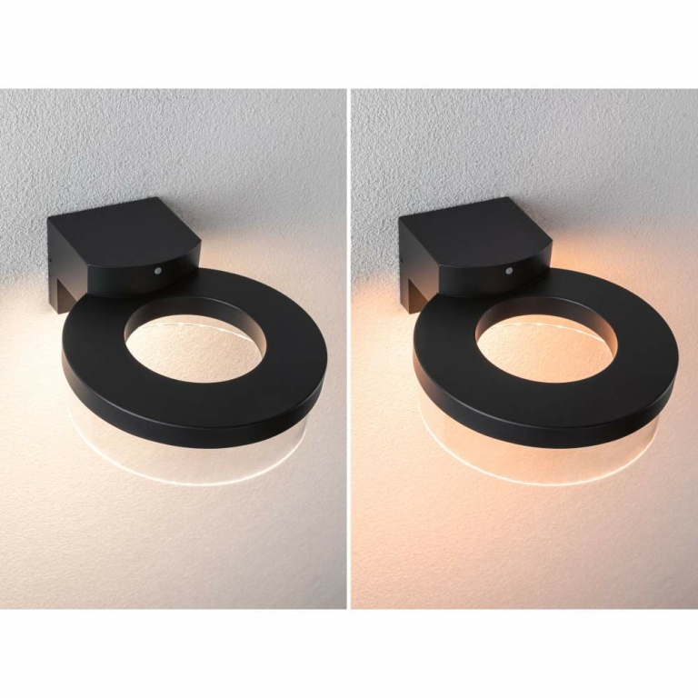 Paulmann LED Außenwandleuchte Smart Home Zigbee 3.0 Capera Bewegungsmelder insektenfreundlich IP44  231mm Tunable Warm 12,5W 800lm 230V  Anthrazit Aluminium