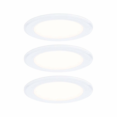Paulmann LED Möbeleinbauleuchten 3er-Set  rund 65mm 3x2,5W 3x180lm 230/12V  3000K Weiß
