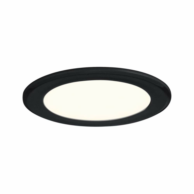 Paulmann LED Möbeleinbauleuchten 3er-Set  rund 65mm 3x2,5W 3x180lm 230/12V  3000K Schwarz matt