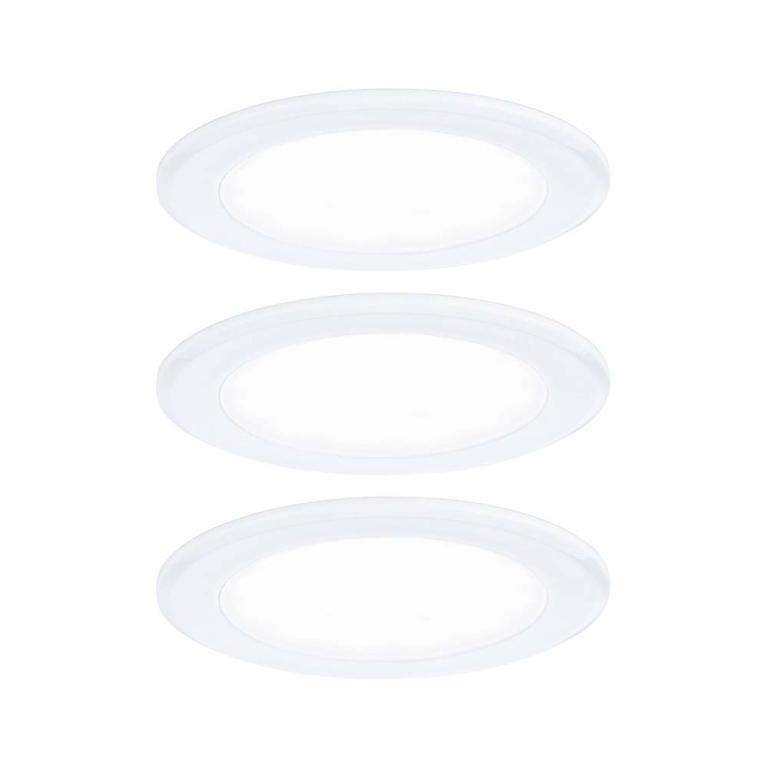 Paulmann LED Möbeleinbauleuchten 3er-Set  rund 65mm 3x2,5W 3x180lm 230/12V  4000K Weiß
