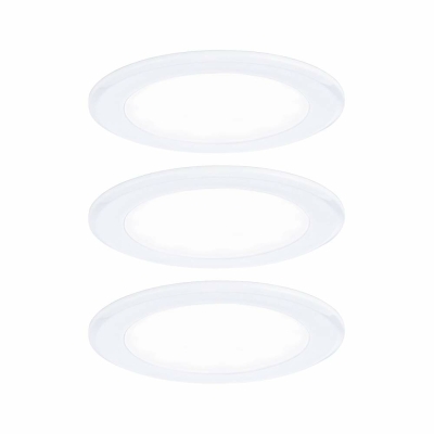Paulmann LED Möbeleinbauleuchten 3er-Set  rund 65mm 3x2,5W 3x180lm 230/12V  4000K Weiß