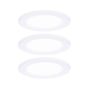 LED Möbeleinbauleuchten 3er-Set  rund 65mm 3x2,5W 3x180lm 230/12V  4000K Weiß