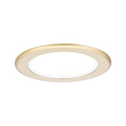LED Möbeleinbauleuchten 3er-Set  rund 65mm 3x2,5W 3x180lm 230/12V  4000K Gold matt