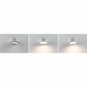 LED Außenwandleuchte Silma Bewegungsmelder  IP44  65x186mm 3000K 5,5 / 1x0,7W 600lm 230V  Weiß Aluminium
