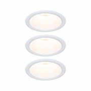 LED Einbauleuchte 3-Step-Dim Cole Coin Basisset 3er-Set IP44 rund 88mm  Coin 3x6W 3x470lm 230V dimmbar 2700K Weiß matt