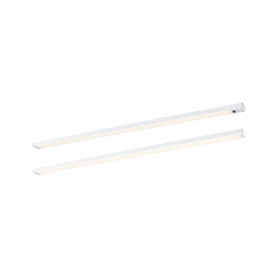 Paulmann LED Unterschrankleuchte Inline 2er-Set Starterset PIR-Sensor 3000K dimmbar 2x6W 550x26mm 2x500lm 24V Weiß matt mit Steckertrafo