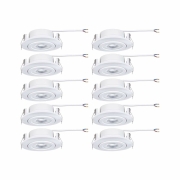 LED Einbauleuchte 10er-Pack schwenkbar rund 82mm 4,8W 450lm 3000K Weiß matt 230V