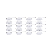 LED Einbauleuchte 20er-Pack schwenkbar rund 82mm 4,8W 450lm 3000K Weiß matt 230V