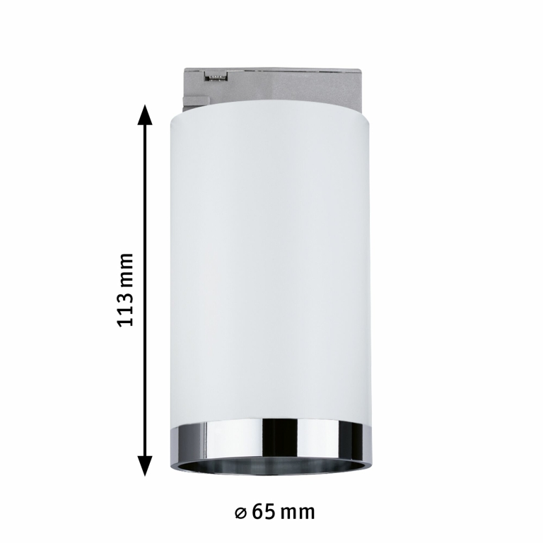 Paulmann URail LED Schienenspot Tube  GU10  max. 10W  dimmbar 230V Signalweiß