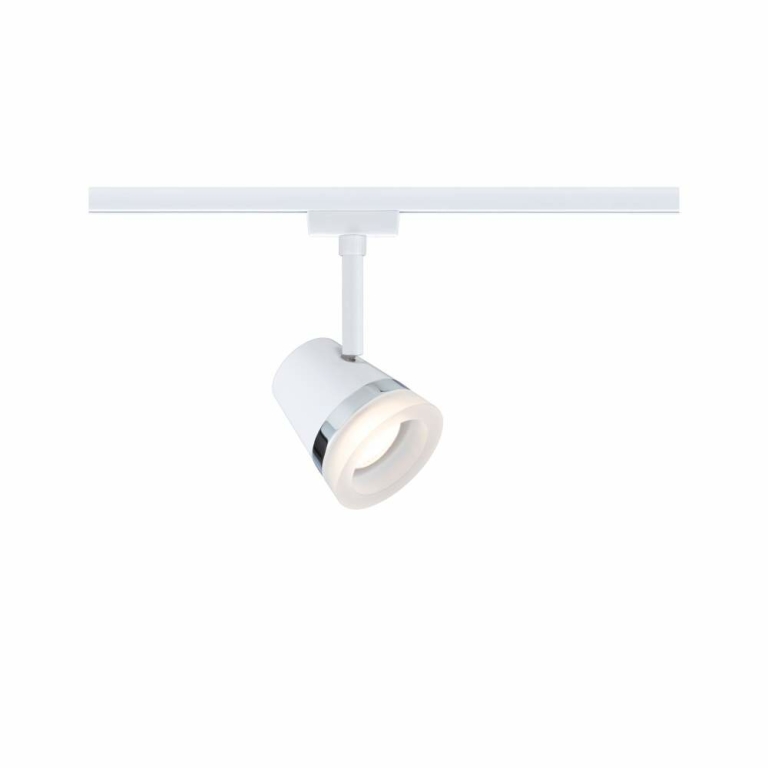 Paulmann URail Schienenspot Cone Einzelspot  GU10  max. 10W  dimmbar 230V Signalweiß