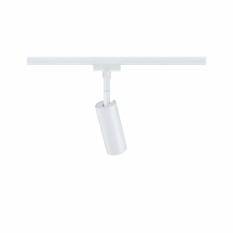 Paulmann URail LED Schienenspot 3-Step-Dim Tubo Einzelspot  150lm 4W 3000K dimmbar 230V Signalweiß