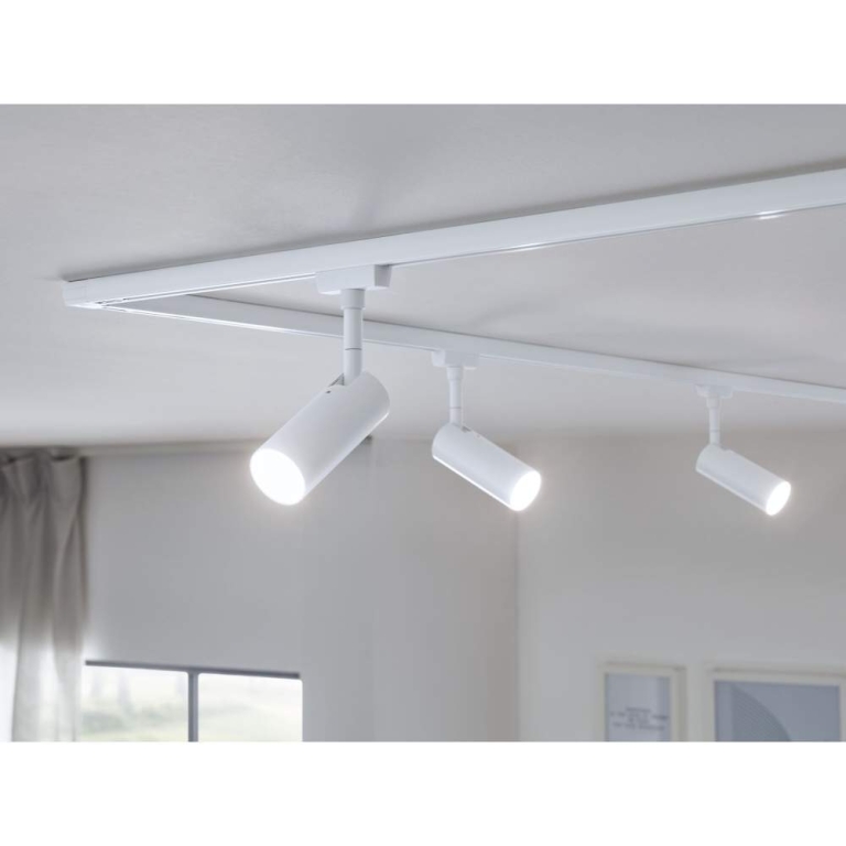 Paulmann URail LED Schienenspot 3-Step-Dim Tubo Einzelspot  170lm 4W 4000K dimmbar 230V Signalweiß