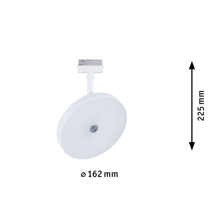 Paulmann URail LED Schienenspot 3-Step-Dim Hildor  850lm 15W 4000K dimmbar 230V Signalweiß
