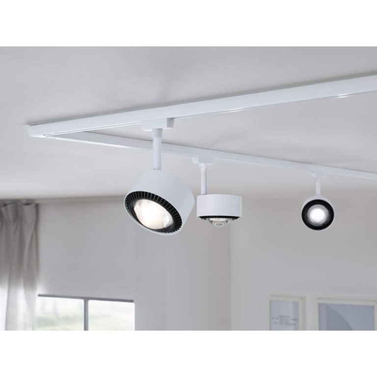 Paulmann URail LED Schienenspot Aldan   470lm 8W 3000K dimmbar 230V Signalweiß
