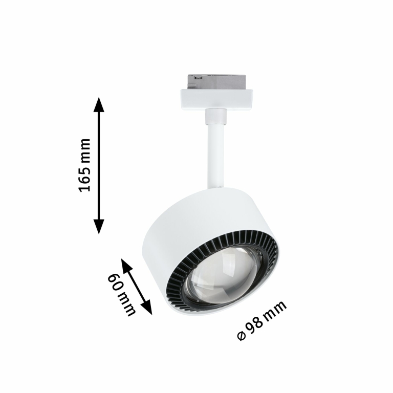 Paulmann URail LED Schienenspot Aldan   470lm 8W 4000K dimmbar 230V Signalweiß