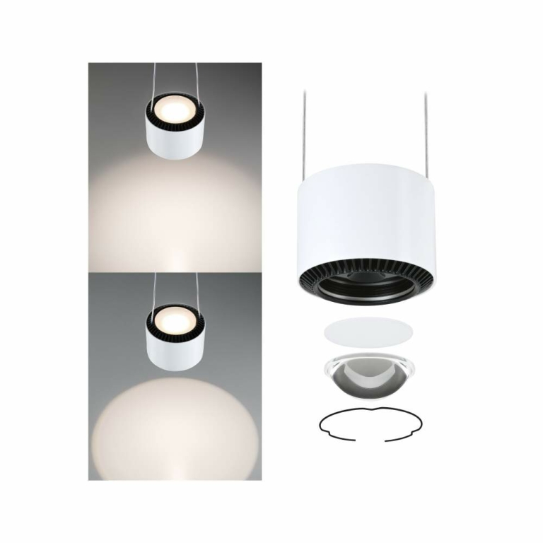 Paulmann URail LED Pendel Aldan   850lm / 460lm 8,5W 3000K dimmbar 230V Signalweiß
