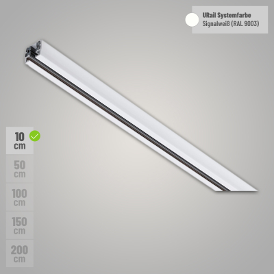 Paulmann URail Schiene 10 cm Signalweiß RAL 9003 230V