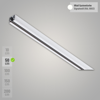 Paulmann URail Schiene 50 cm Signalweiß RAL 9003 230V