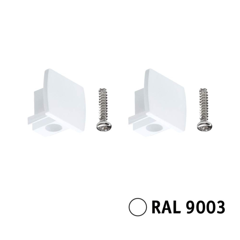 Paulmann URail Endkappe 2er-Pack Signalweiß
