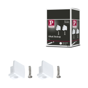 URail Endkappe 2er-Pack Signalweiß