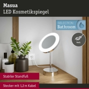 LED Kosmetikspiegel Masua  IP44  White Switch 55lm 230V 4W  Chrom
