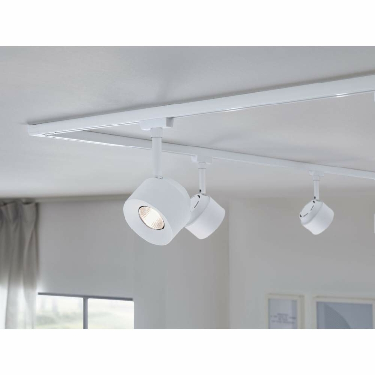 Paulmann URail LED Schienenspot Pane   650lm 7,4W 3000K dimmbar 230V Signalweiß