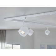 URail LED Schienenspot Pane   650lm 7,4W 3000K dimmbar 230V Signalweiß