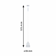 URail Pendel Cone GU10  max. 10W  dimmbar 230V Signalweiß
