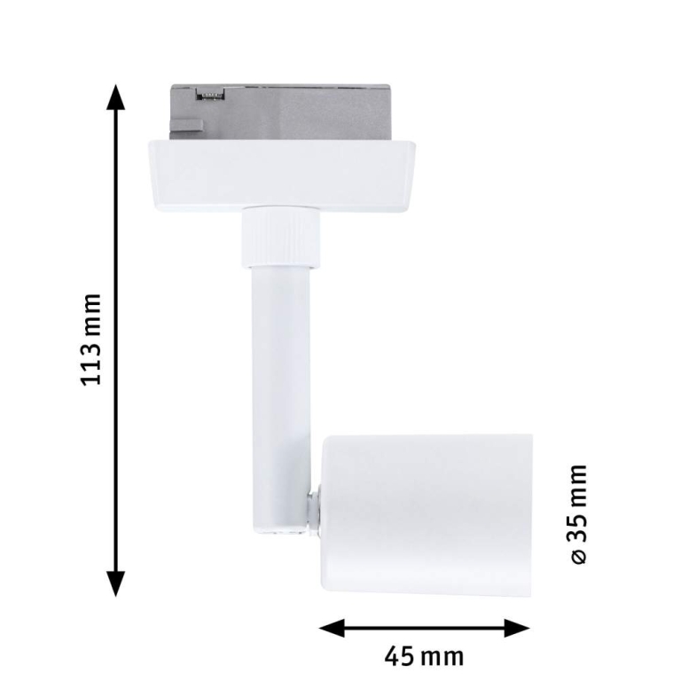 Paulmann URail LED Schienenspot Salt   GU10  max. 10W  dimmbar 230V Signalweiß