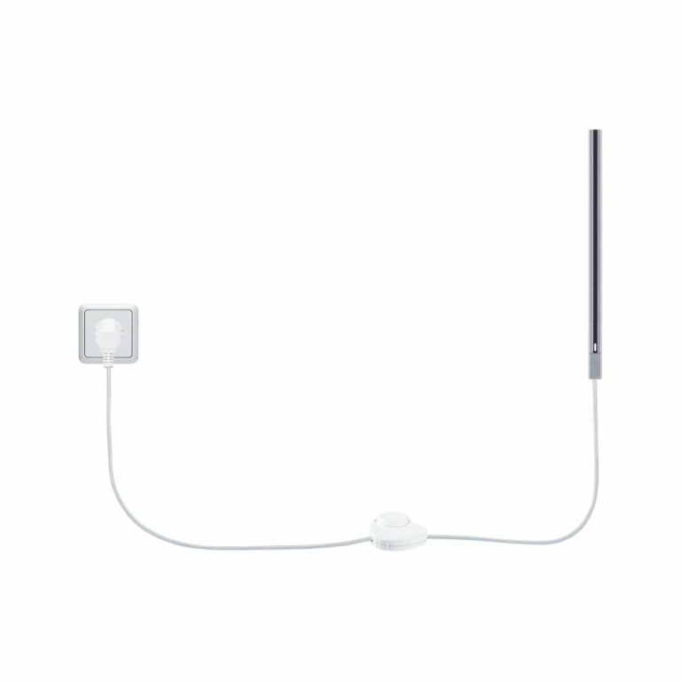Paulmann URail Einspeisung Kabel mit Schalter 2m max. 1000W Chrom matt
