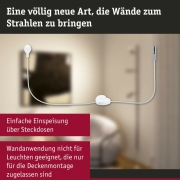 URail Einspeisung Kabel mit Schalter 2m max. 1000W Chrom matt