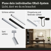 URail Einspeisung Kabel mit Schalter 2m max. 1000W Chrom matt