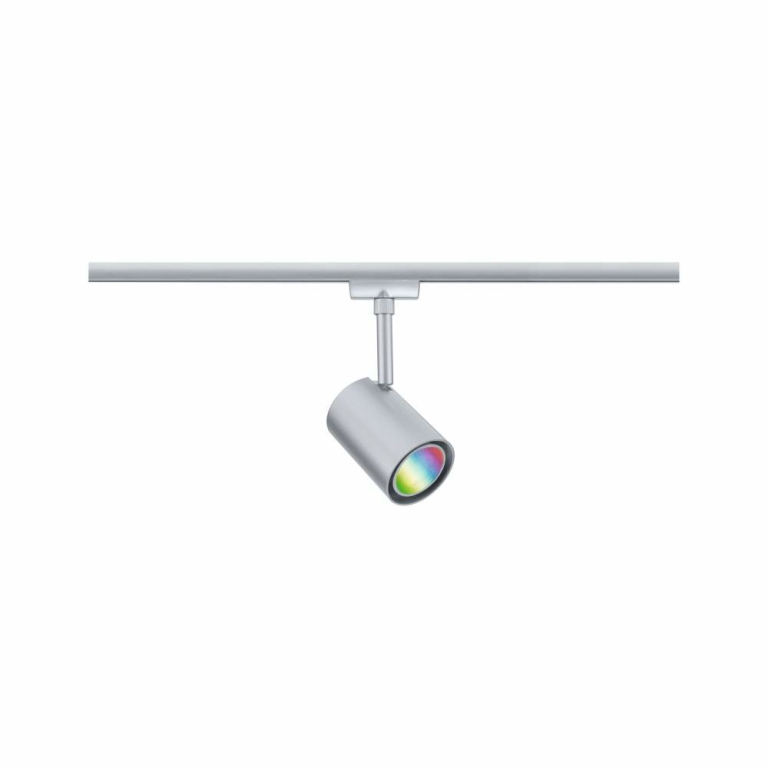 Paulmann URail LED Schienenspot Luxe Chrom matt GU10 350lm 4,8W Smart Home Zigbee 3.0 RGBW+ dimmbar 230V