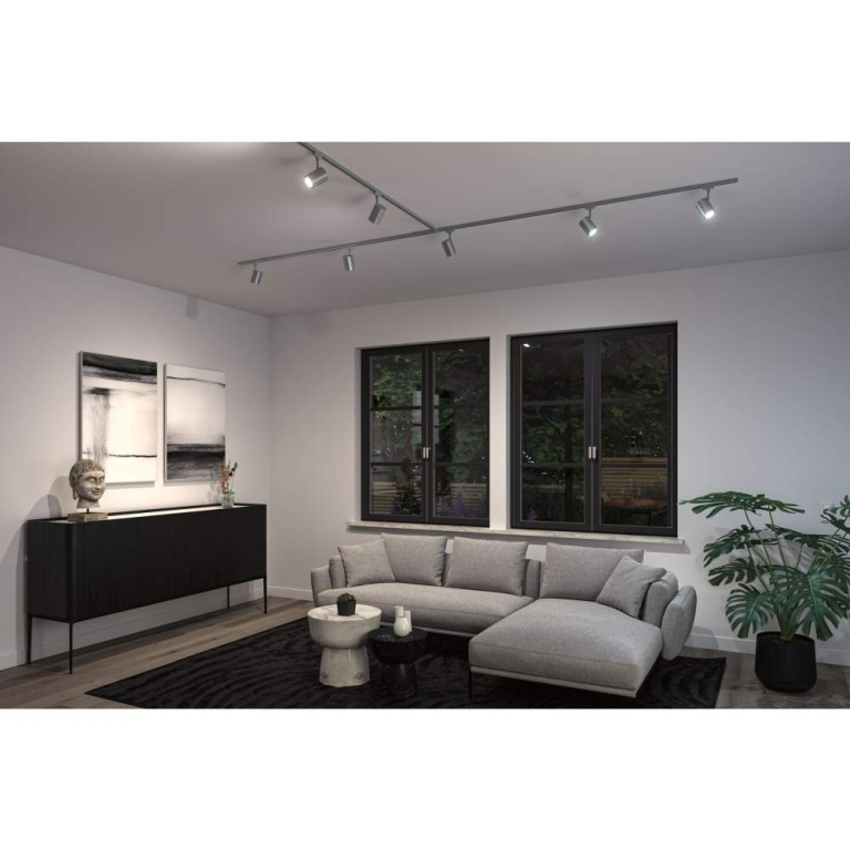 Paulmann URail LED Schienenspot Luxe Chrom matt GU10 350lm 4,8W Smart Home Zigbee 3.0 RGBW+ dimmbar 230V