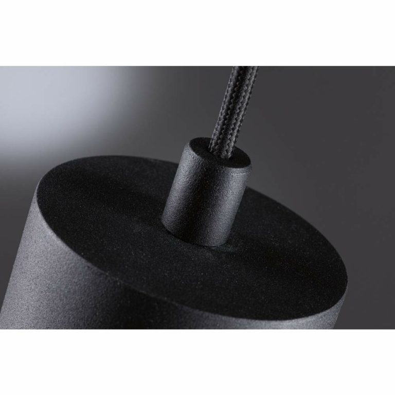 Paulmann LED Pendelleuchte Kame Klar Signalschwarz 9W 3000K 3-Step-Dim IP44
