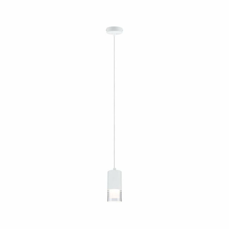 Paulmann LED Pendelleuchte Kame Klar Signalweiß 9W 3000K 3-Step-Dim IP44