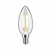 Eco-Line Filament 230V LED Kerze E14 1er-Set  98mm 525lm 2,5W 3000K  Klar