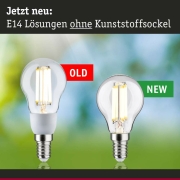 Eco-Line Filament 230V LED Tropfen E14 3er-Pack  82mm 525lm 2,5W 3000K  Klar