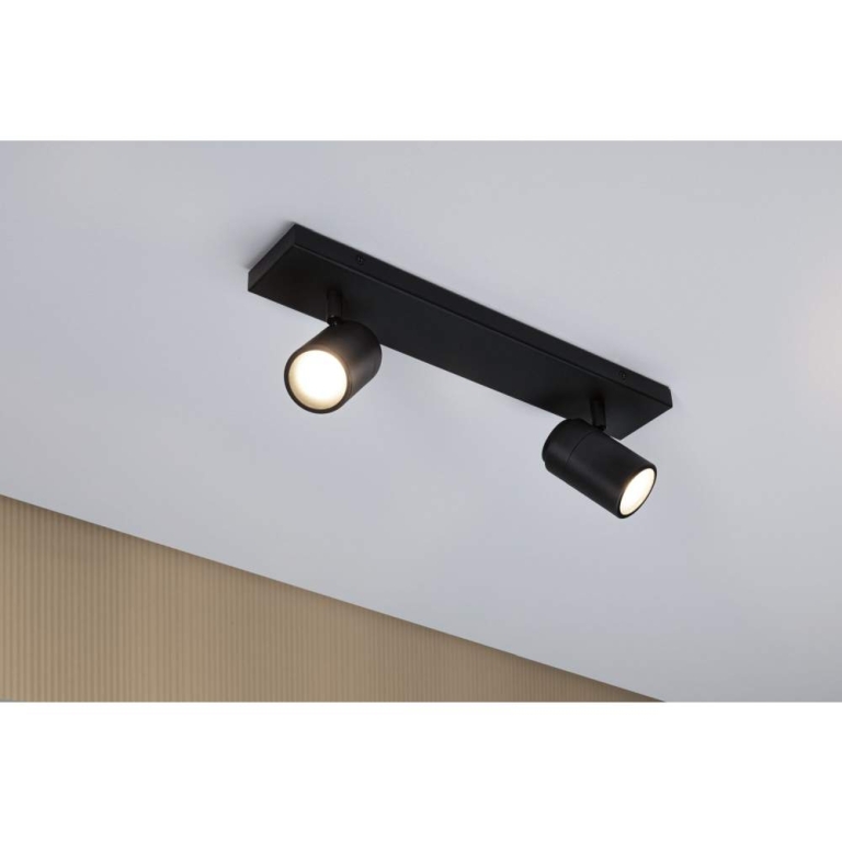 Paulmann Spotlight Zyli  IP44 GU10   230V max. 2x10W dimmbar Schwarz matt