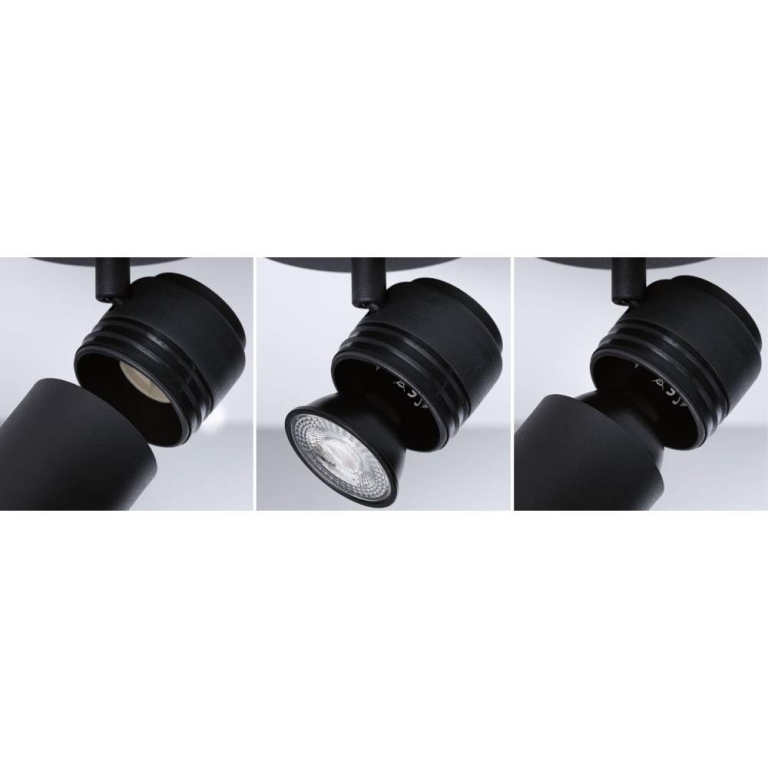 Paulmann Spotlight Zyli  IP44 GU10   230V max. 2x10W dimmbar Schwarz matt