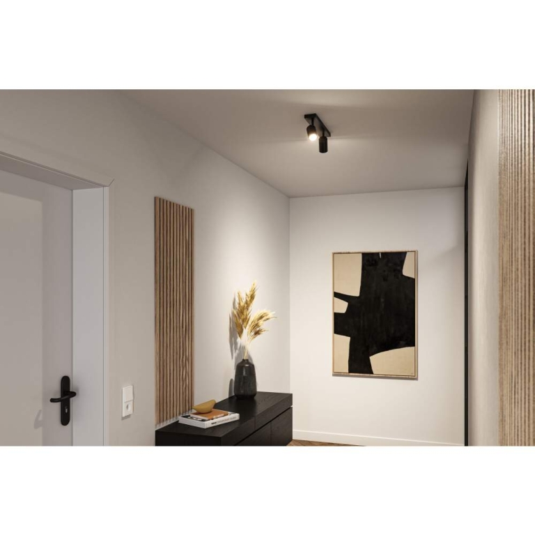 Paulmann Spotlight Zyli  IP44 GU10   230V max. 2x10W dimmbar Schwarz matt