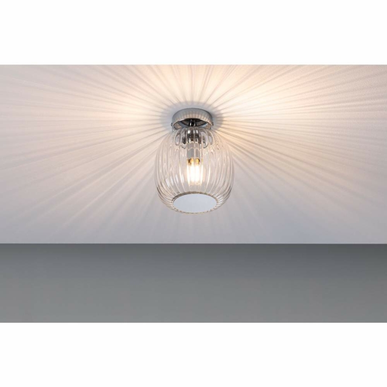 Paulmann LED Deckenleuchte Ruya Glas/Chrom IP44 E14 max. 20W dimmbar 230V