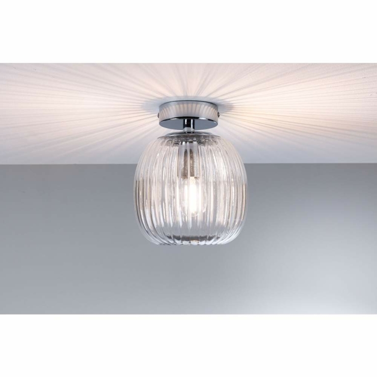 Paulmann LED Deckenleuchte Ruya Glas/Chrom IP44 E14 max. 20W dimmbar 230V