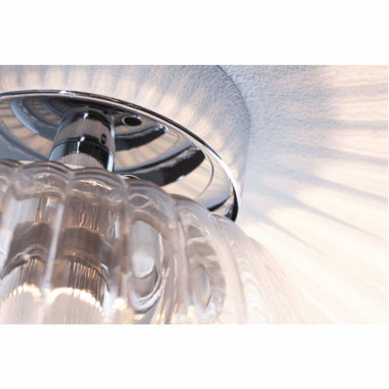Paulmann LED Deckenleuchte Ruya Glas/Chrom IP44 E14 max. 20W dimmbar 230V