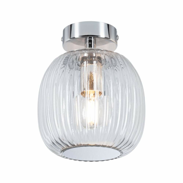 Paulmann LED Deckenleuchte Ruya Glas/Chrom IP44 E14 max. 20W dimmbar 230V