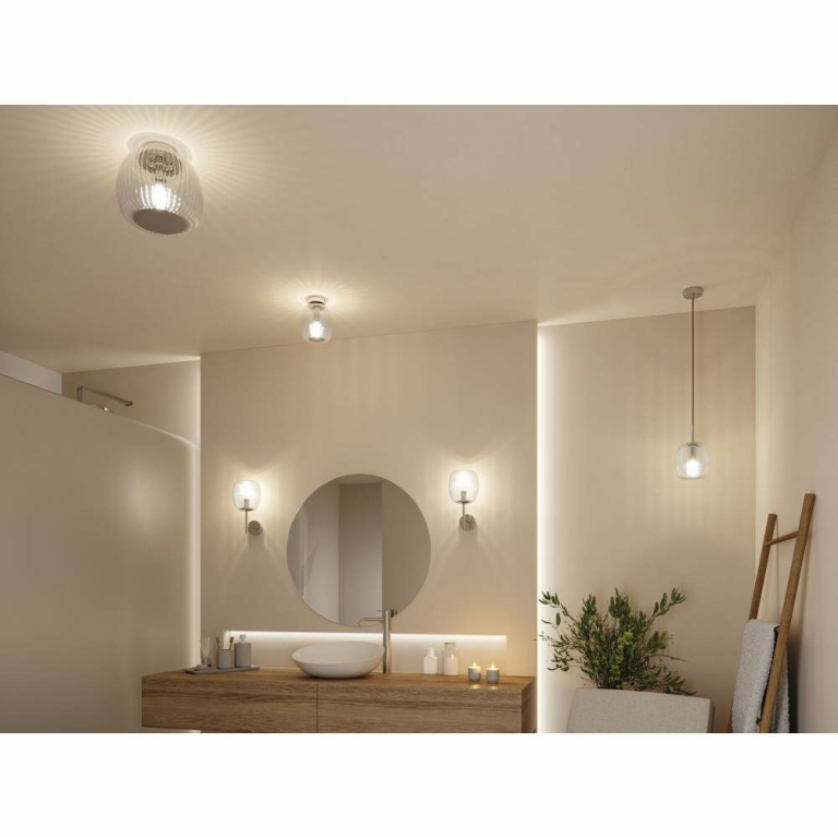 Paulmann LED Deckenleuchte Ruya Glas/Chrom IP44 E14 max. 20W dimmbar 230V
