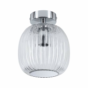 LED Deckenleuchte Ruya Glas/Chrom IP44 E14 max. 20W dimmbar 230V